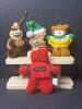 Plush Christmas and Character Bear Ornaments Assortment - 4