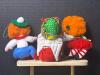 Assorted Handmade Felt and Plush Christmas Ornaments - 3