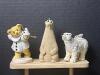 Assorted Bear and Holiday Ornaments, Mixed Materials - 2
