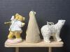 Assorted Bear and Holiday Ornaments, Mixed Materials - 3