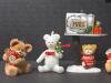 Assorted Bear and Holiday Ornaments, Mixed Materials - 5