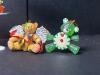 Assorted Bear and Holiday Ornaments, Mixed Materials - 6