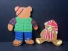 Assorted Teddy Bear Christmas Ornaments in Mixed Styles - 10