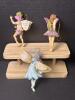 Assorted Fairy Figurine Ornaments with Flower and Nature Motifs - 7