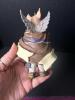 Folk Art Style Animal Angel Figurines with Motivational Banners - 6