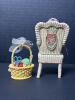 Squirrel and Flower Pot Figural Ornament - 5