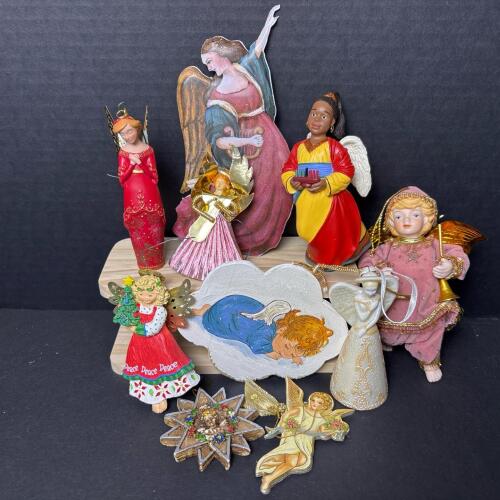 Assorted Angel Christmas Ornaments and Decorations