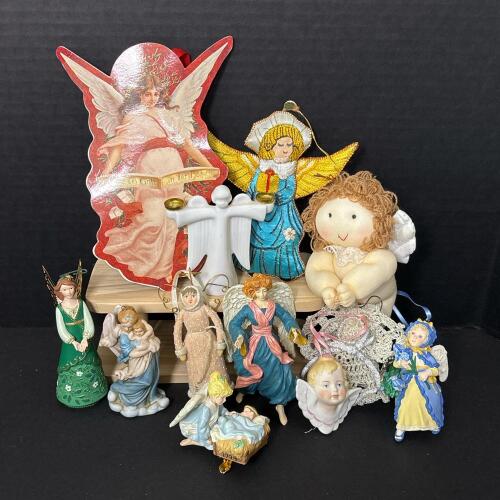 Assorted Angel Christmas Ornaments