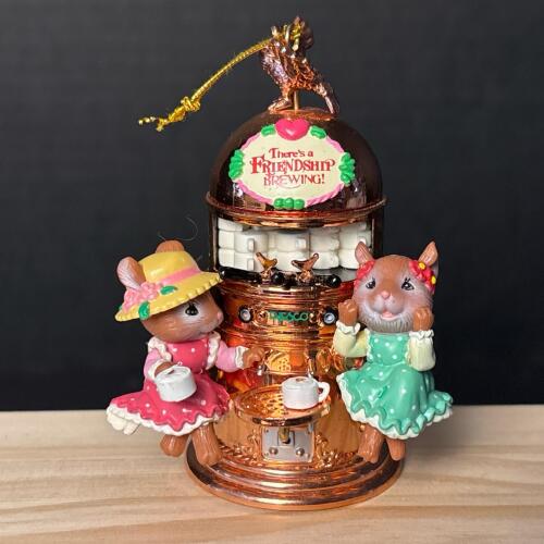 Enesco 1996 Friendship Brewing Mouse Ornament