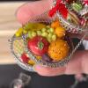 Hallmark 2003 Miniature Hanging Kitchen Basket Ornament - 3