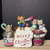 Enesco 1989-92 Mouse Christmas Jam Ornaments by Karen Hahn - 2