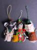 Whimsical Handmade Felt Mouse Christmas Ornaments
