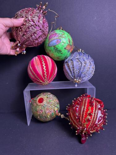 Vintage-Style Large Handmade Decorative Christmas Ornaments