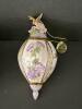 Lena Liu Porcelain Perfumed Petunia Ornament with Hummingbird