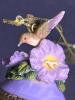 Lena Liu Porcelain Perfumed Petunia Ornament with Hummingbird - 2