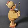 Wooden Smoker Figurine With Turban and Brass Pipe in the Style Of Erzgebirge - 4