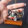 Sewing Machine Ornament With Mouse Figurine - 5