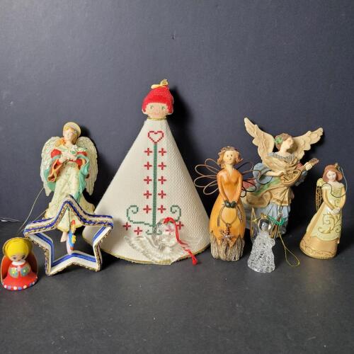 Assorted Angel and Christmas Figurines and Ornaments
