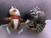 Raccoon Christmas Ornaments and Figurines, Assorted Styles - 6