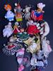 Handmade Felt and Fabric Christmas Ornaments, Mouse and Animal Designs