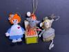 Handmade Felt and Fabric Christmas Ornaments, Mouse and Animal Designs - 4