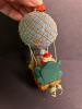 Santa Claus Hot Air Balloon Ornament with Reindeer - 4