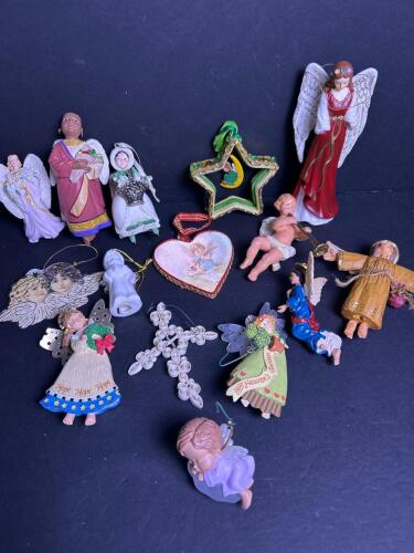 Assorted Angel Christmas Ornaments and Figurines