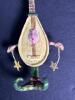 Whimsical Christmas Tree and Mandolin Figurine Ornaments - 2