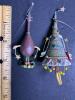 Whimsical Christmas Tree and Mandolin Figurine Ornaments - 4