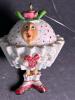Whimsical Female Figurine Ornaments With Red Hats - 3
