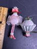 Whimsical Female Figurine Ornaments With Red Hats - 4