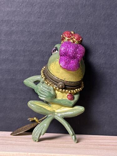 Katherine's Collection Frog Trinket Box Figurine