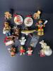 Assorted Teddy Bear Christmas Ornaments in Holiday Attire