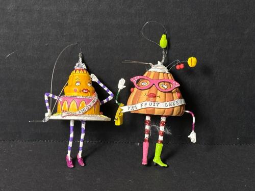 Whimsical Cake and Pudding-Themed Christmas Ornaments