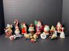 Assorted Hallmark Santa Claus Christmas Ornaments Collection