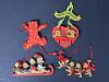 Wooden Teddy Bear Christmas Ornaments, Christmas Theme, Handcrafted - 2
