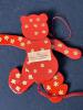 Wooden Teddy Bear Christmas Ornaments, Christmas Theme, Handcrafted - 3