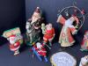 Christmas Santa Ornaments in Folk Art-Style Assortment - 2