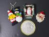 Christmas Santa Ornaments in Folk Art-Style Assortment - 3