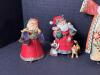 Christmas Santa Ornaments in Folk Art-Style Assortment - 5