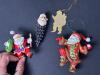 Assorted Santa Claus Christmas Ornaments in Folk Style - 2