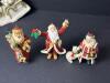 Assorted Santa Claus Christmas Ornaments in Folk Style - 4