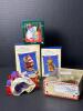 Assorted Christmas Ornaments and Plush Figures