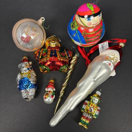 Vintage Glass and Metal Christmas Ornaments
