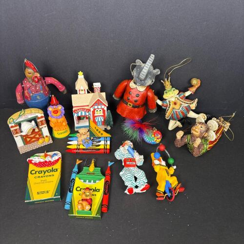 Assorted Colorful & Whimsical Christmas Ornaments