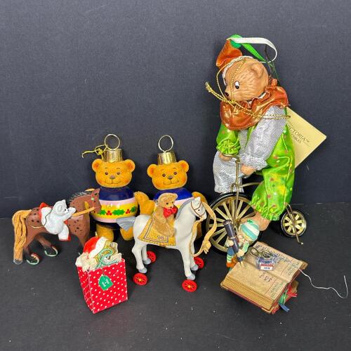 Vintage Bear Christmas Ornaments and Figurines