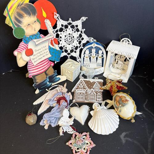 Assorted Vintage & Handmade Christmas Ornaments