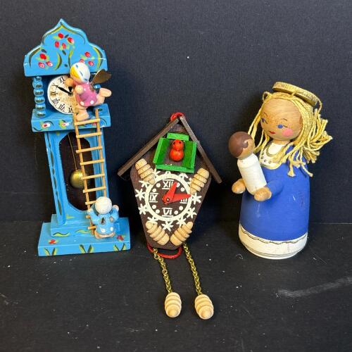 Wooden Sweden & German Folk Art Ornaments
