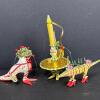 Dept 56 Krinkles Shoe, Candle Holder, & Alligator Ornaments - 2