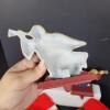 Pair of Cast Iron Angel Christmas Stocking Holders And Stocking Pair - 4